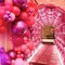 Magenta Hot Pink Flat Square Foil Balloons Tunnel Arch Wall Mylar Balloon(Magenta Hot Pink)